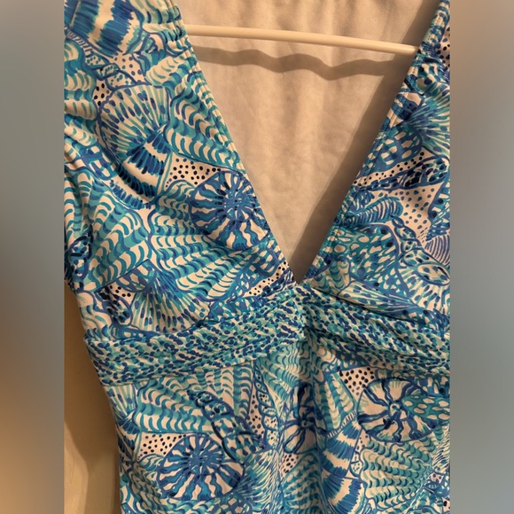 Lilly Pulitzer like new Imogen One Piece Amalfi Blue by the Seashore - Picture 2 of 3